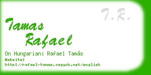 tamas rafael business card